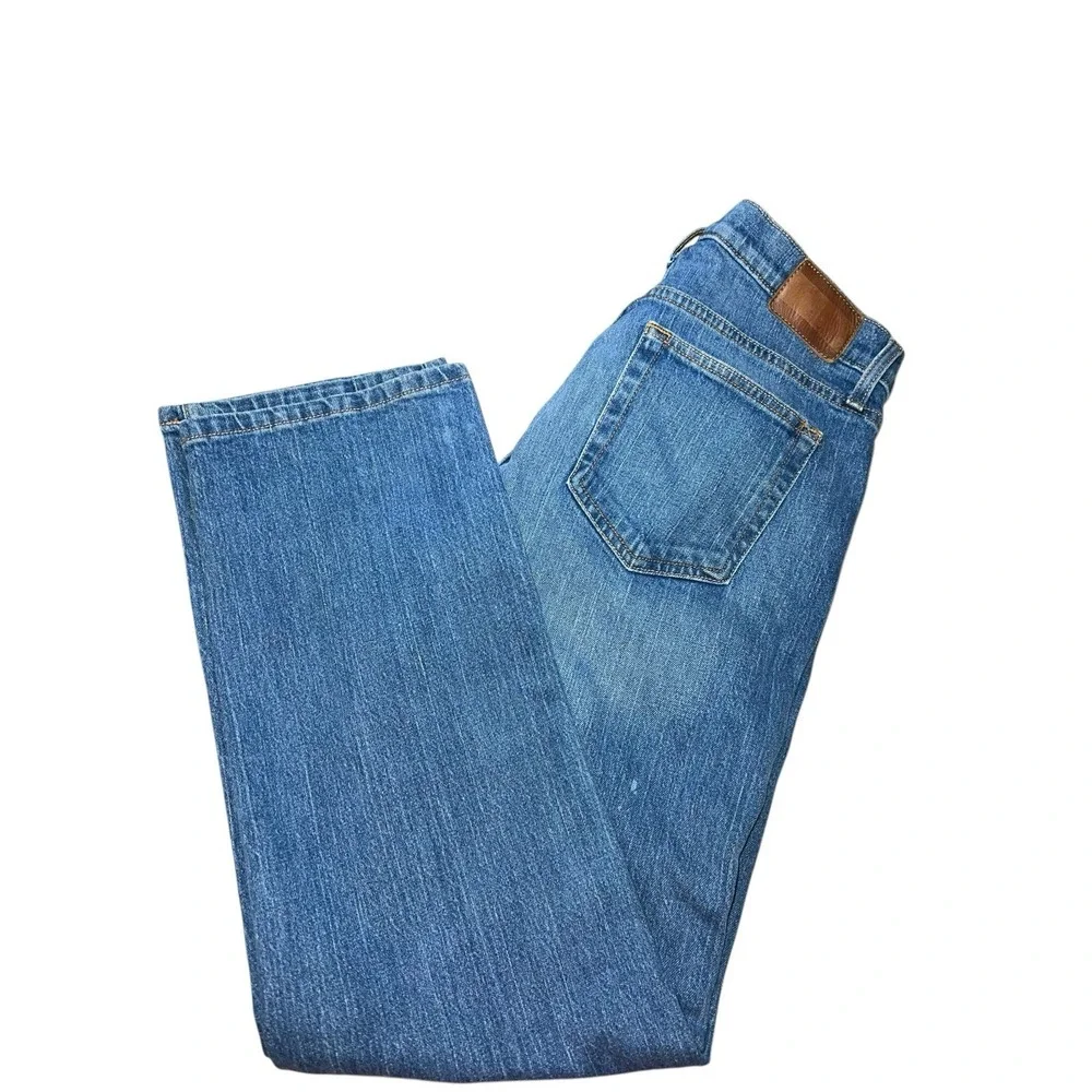 TOMMY HILFIGER MEN'S JEANS SZ 31x30 RELAXED FIT STRAIGHT LEG MEDIUM WASH ZIP FLY